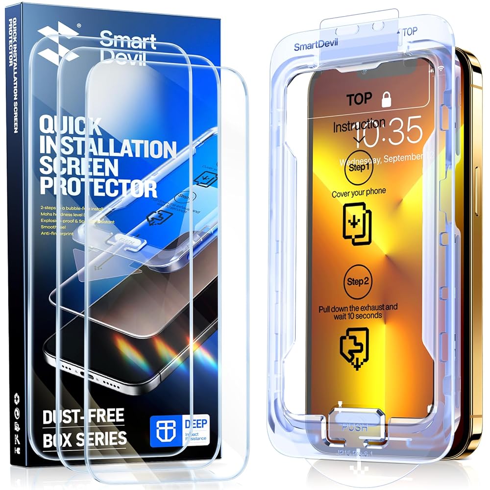 Glass Screen Protector for iPhone (3 Pack)