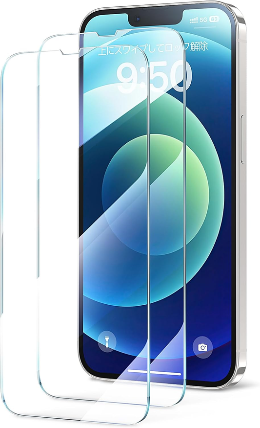 「画期的なガイド枠」SmartDevil 保護フィルム 超簡単貼り付け 米軍MIL規格 落下保護 滑らかな手触り 指紋防止 強化ガラス 2枚セット