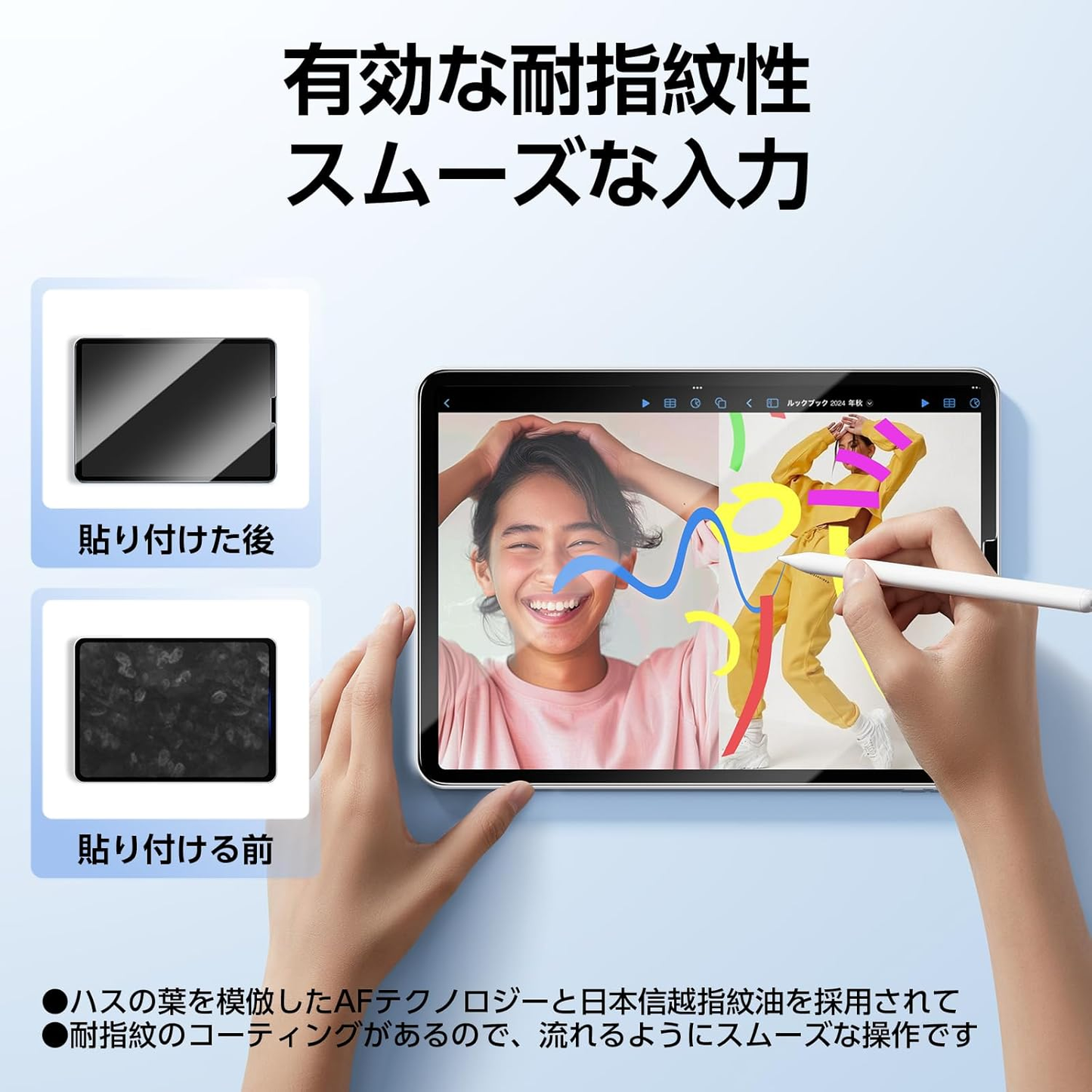 「Smart Box」iPad 用  SmartDevil強化ガラスフィルム  保護フィルム 自動除塵 超簡単貼り付け 落下保護 気泡ゼロ 滑らかな手触り 指紋防止 アイパッド 用 強化ガラス