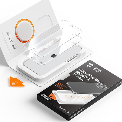 SmartDevil iPhone se3/se2 用ガラスフィルム 超簡単貼り付け 米軍MIL規格 高光沢 9H越え 全面保護 気泡ゼロ 指紋防止 アイフォンse 保護フィルム 対応2枚セット