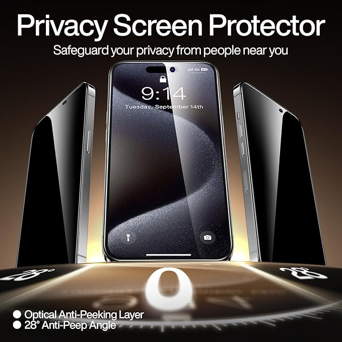 Smartdevil Privacy Screen Protector for iphone (2 Pack)