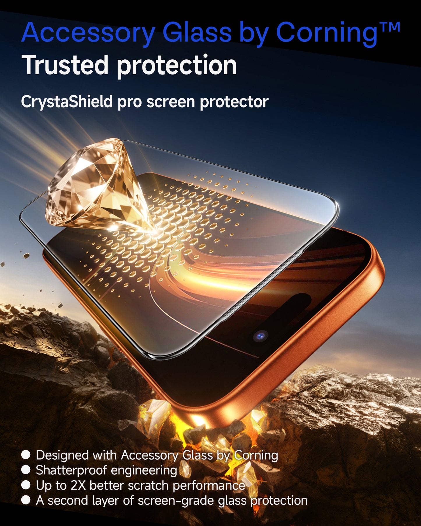 Ultra-Klarer Displayschutz für iPhone 11-17 Serie mit OnePress Installation + Kamera-Objektivschutz (3er-Pack)