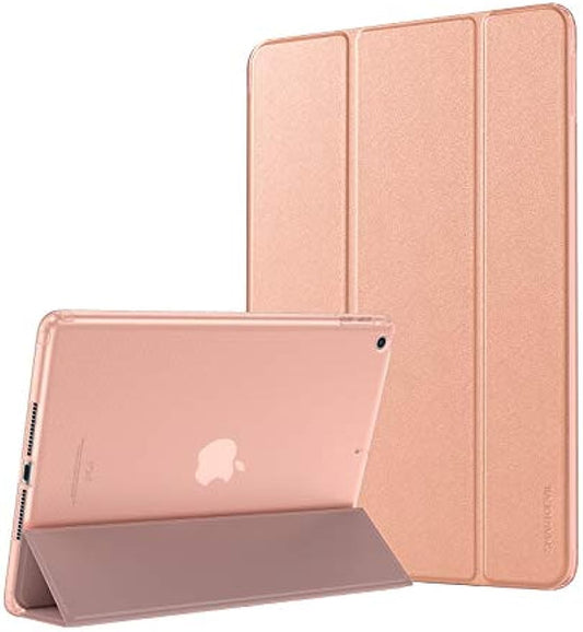SmartDevil Hülle für iPad Mini 5 2019, 7,9" Hülle für iPad Mini 5 Generation mit automatischer Sueño/Estela y Support, Ligera Carcasa für iPad Mini 5 mit Tapa Inteligente/Reverso Translúcido, Gold Rosa