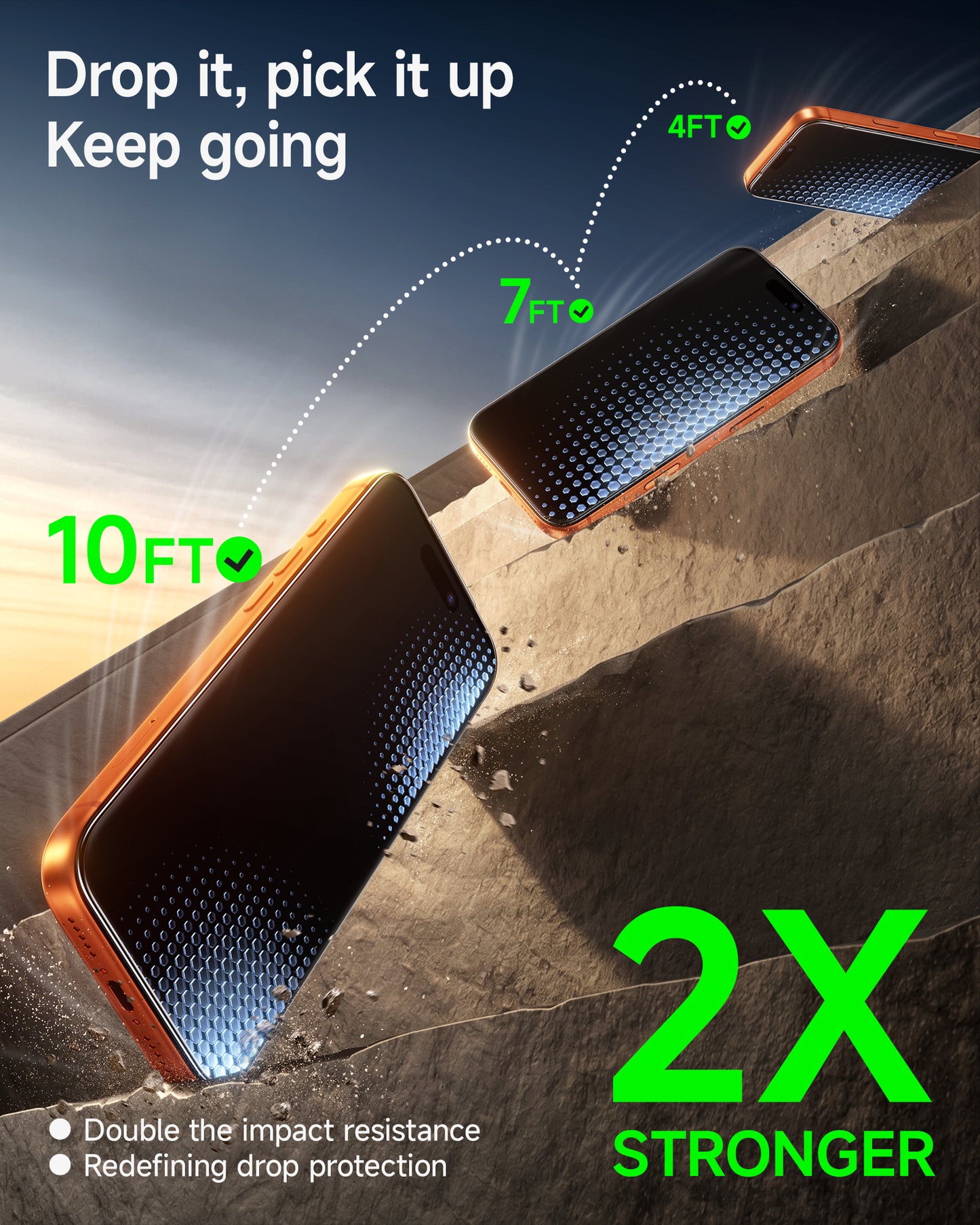 Ultra-Klarer Displayschutz für iPhone 11-17 Serie mit OnePress Installation + Kamera-Objektivschutz (3er-Pack)