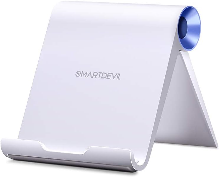 SMARTDEVIL Handy Ständer Tisch Handy Halter Handyhalterung Tisch Aufsteller tragbarer Handyständer kompatibel mit iPhone 12 Pro Max XS, Galaxy S20 S10, Huawei P40 Pro bis zu 7,9 Zoll (Blau)