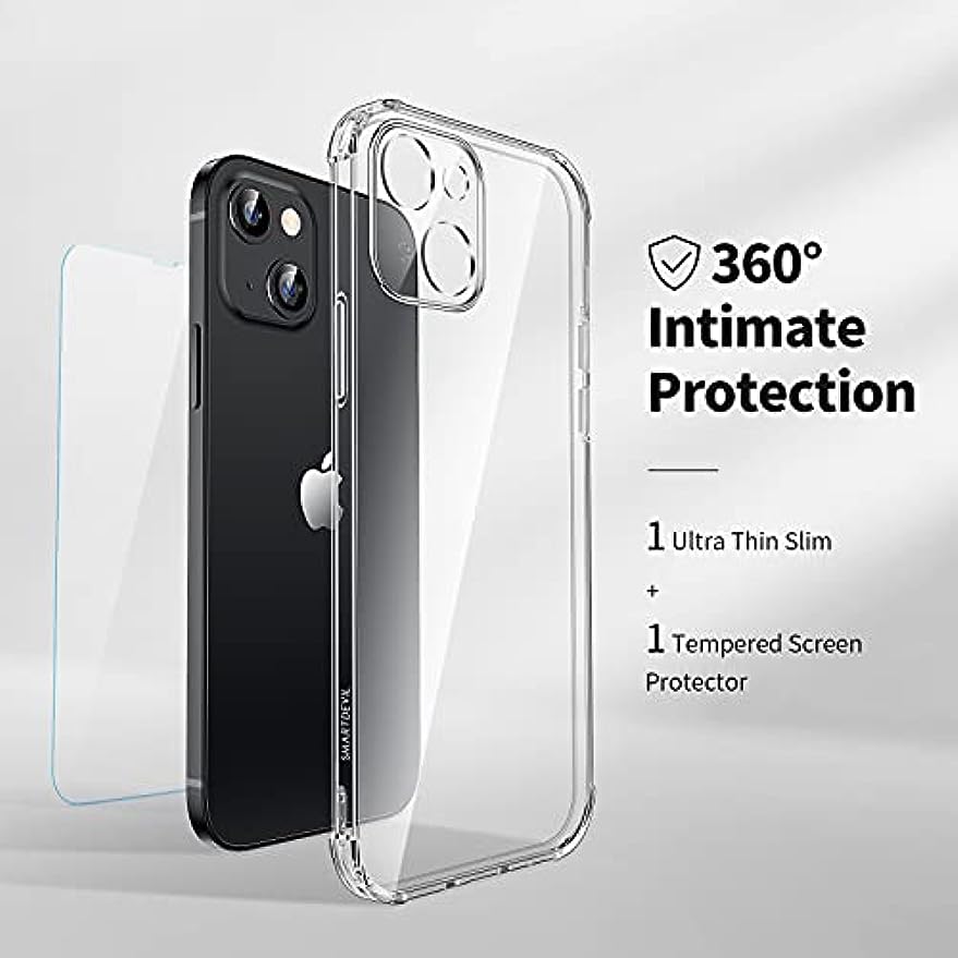 SmartDevil Funda adecuada para iPhone 11 + Protector de Pantalla, [Totalmente Protector] Funda de Goma de Gel de Silicona líquida Funda .Microfibra Suave Funda para iPhone 11 - Púrpura