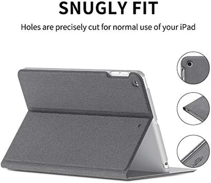 SmartDevil Schutzhülle für iPad Mini 1 2 3 im Retro-Stil, 7,9 Zoll großes Gehäuse aus Delgada für iPad Mini 2 3 1 mit automatischem Sueño/Estela y Support, Smart Cover für iPad Mini 3 2 1 mit transparentem Gehäuse, Grau