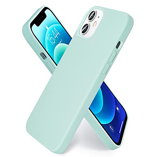 SMARTDEVIL para iPhone 12 Mini Funda [Original Flüssige Silikon] [Mit Schutzfolie] Militärischer Schutz Slim Case Handyhülle iPhone 12 Mini Anti-Rutsch Schutzhülle - Azul