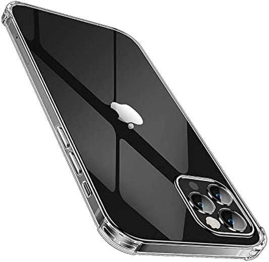 SmartDevil Funda para iPhone 13 Pro MAX[Cristal Claro Parachoques Prueba Golpes] [con Protector Pantalla Cristal Templado], Carcasa Transparente Militar Antigolpeso Case iPhone 13 Pro MAX(6.7")