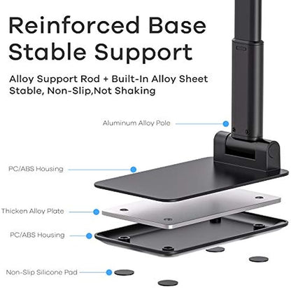 SmartDevil Soporte Tablet, Porta Tablet Teléfono Soporte Tablet Tavolo Regolabile Stand Dock para Dispositivo Compatto Estensibile, Para Smartphone, iPad Air, Samsung Galaxy, Kindle(4 a 12,9'')-Oxford Blu