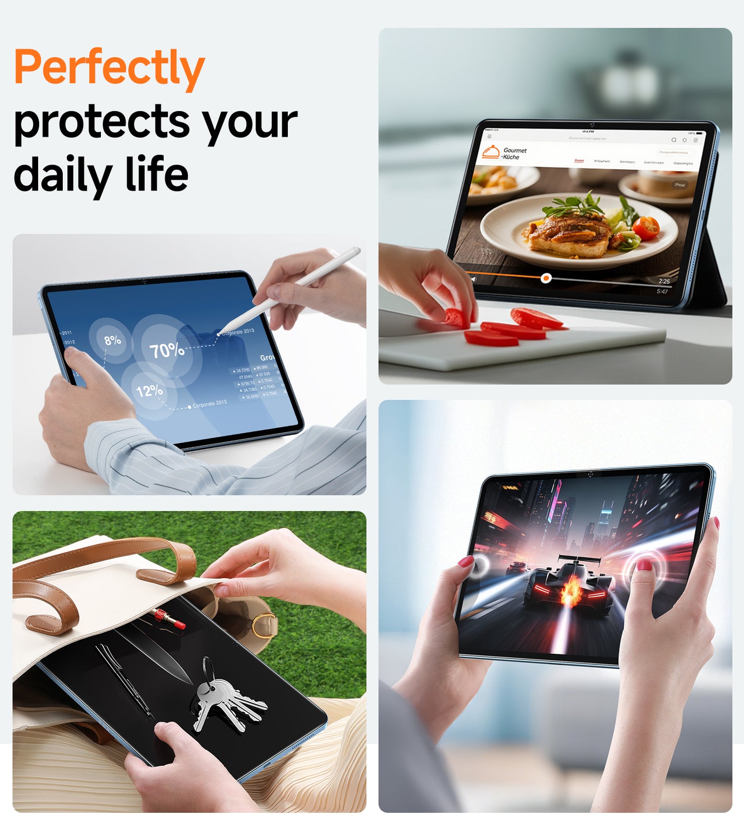 Ultra-Clear Screen Protector | iPad 6–11th Gen, Pro and Air | SmartPull Box Install (2 Pack)