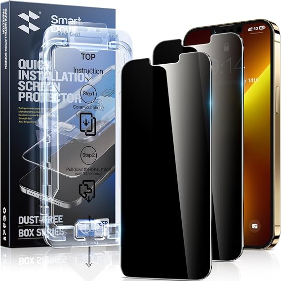 Privacy Screen Protectors for iPhone (2 Pack) iPhone 13 Pro Max/14 Plus (6.7inch) Privacy Screen Protectors for iPhone (2 Pack) iPhone 13 Pro Max/14 Plus (6.7inch)