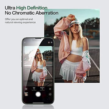 SmartDevil 4 Piezas Protector de Pantalla para iPhone 14 plus/13 Pro Max 6,7 Pulgadas, Cristal Templado con Kit de Instalacion, Vidrio Templado Antihuellas, Dureza 9H, Ultra Resistent y Transparent