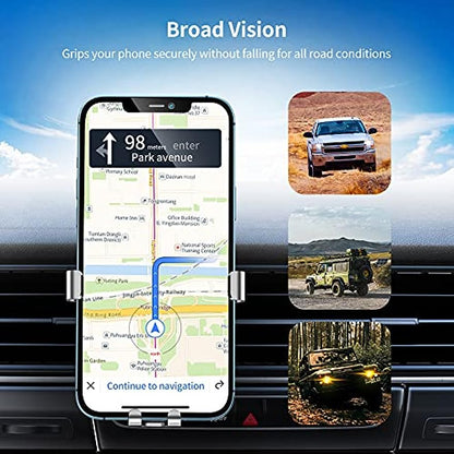 SmartDevil Mobiler Auto-Fahrerhalter, aktueller, universeller Auto-Mobiltelefon-Support für Gravedad 360°-Drehung, mobiler Auto-Mobiltelefon-Halter für kleine Telefone in 7 Pulgadas, Grau