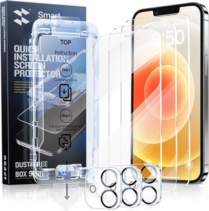 Screen Protector with Camera Lens Protector for iphone (3 Pack)