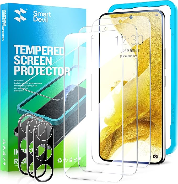 Smartdevil Screen Protector for Samsung (3 Pack)