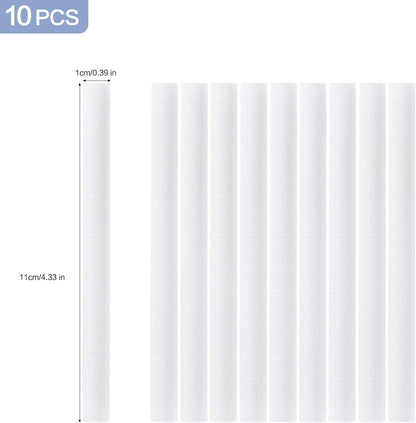 SmartDevil 10 Stück Luftbefeuchterstäbe Baumwollfilter Nachfüllstäbe Dochte Ersatz für tragbare persönliche USB-Luftbefeuchter 280ml im Büro zu Hause Schlafzimmer