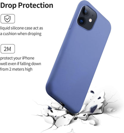 SMARTDEVIL iPhone 11 Hülle Silikon [Freier Schutzfilm] Stoßfest Dünn Handyhülle Luxusausgabe Silikon iPhone 11 Schutzhülle mit Soft Microfaser Tuch Futter Bumper Case Cover