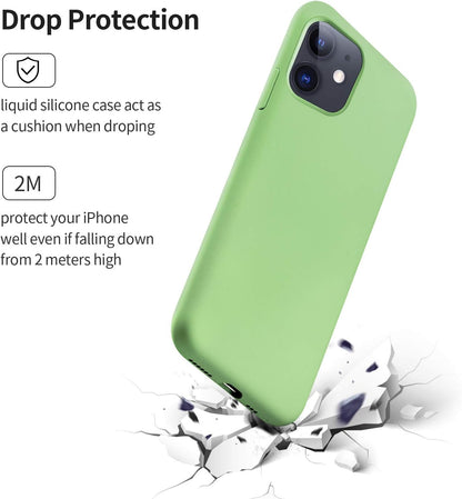 SMARTDEVIL iPhone 11 Hülle Silikon [Freier Schutzfilm] Stoßfest Dünn Handyhülle Luxusausgabe Silikon iPhone 11 Schutzhülle mit Soft Microfaser Tuch Futter Bumper Case Cover