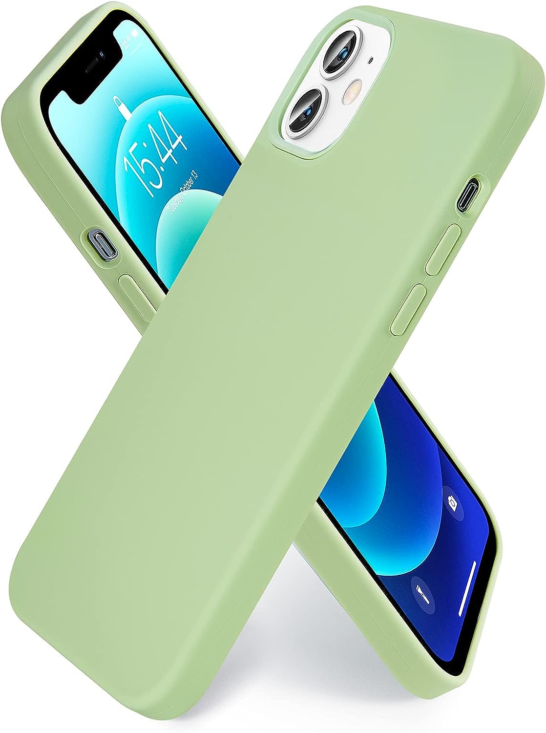 SMARTDEVIL für iPhone 12 Mini Hülle [Original Flüssige Silikon] [Mit Schutzfolie] Militärischer Schutz Slim Case Handyhülle iPhone 12 Mini Anti-Rutsch Schutzhülle - Blau