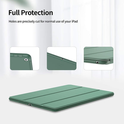 SMARTDEVIL Funda para iPad 10.2" 2020/2019 + Panzerglas, Dünn Leicht Stoßfeste Ständer Funda para iPad 8. Generación 2020/ Funda para iPad 7. Generación 2019 con Auto Schlaf/Wach - Verde