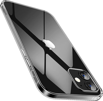 SMARTDEVIL Coque iPhone 12 Mini, Coque iPhone 12 Mini Transparente, AIR Cushion, Bumper Renforcé en TPU, Dos en PC, Protection Coin, Compatible avec iPhone 12 Mini-Argent