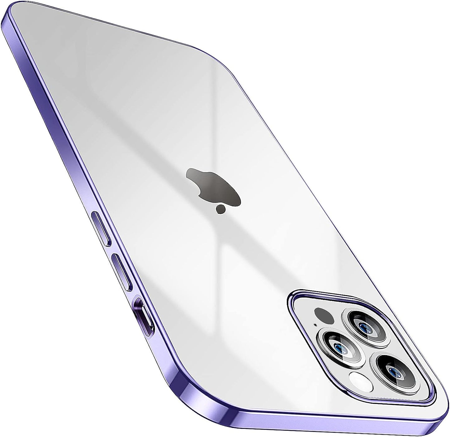 SMARTDEVIL für iPhone 12 Hülle/iPhone 12 Pro Hülle (Mit Schutzfolie) Ultra Klar Kratzfest Flexibles (Stoßfestigkeit Schutz) Dünn Handyhülle iPhone 12/12 Pro Crystal Series - Dunkelblau