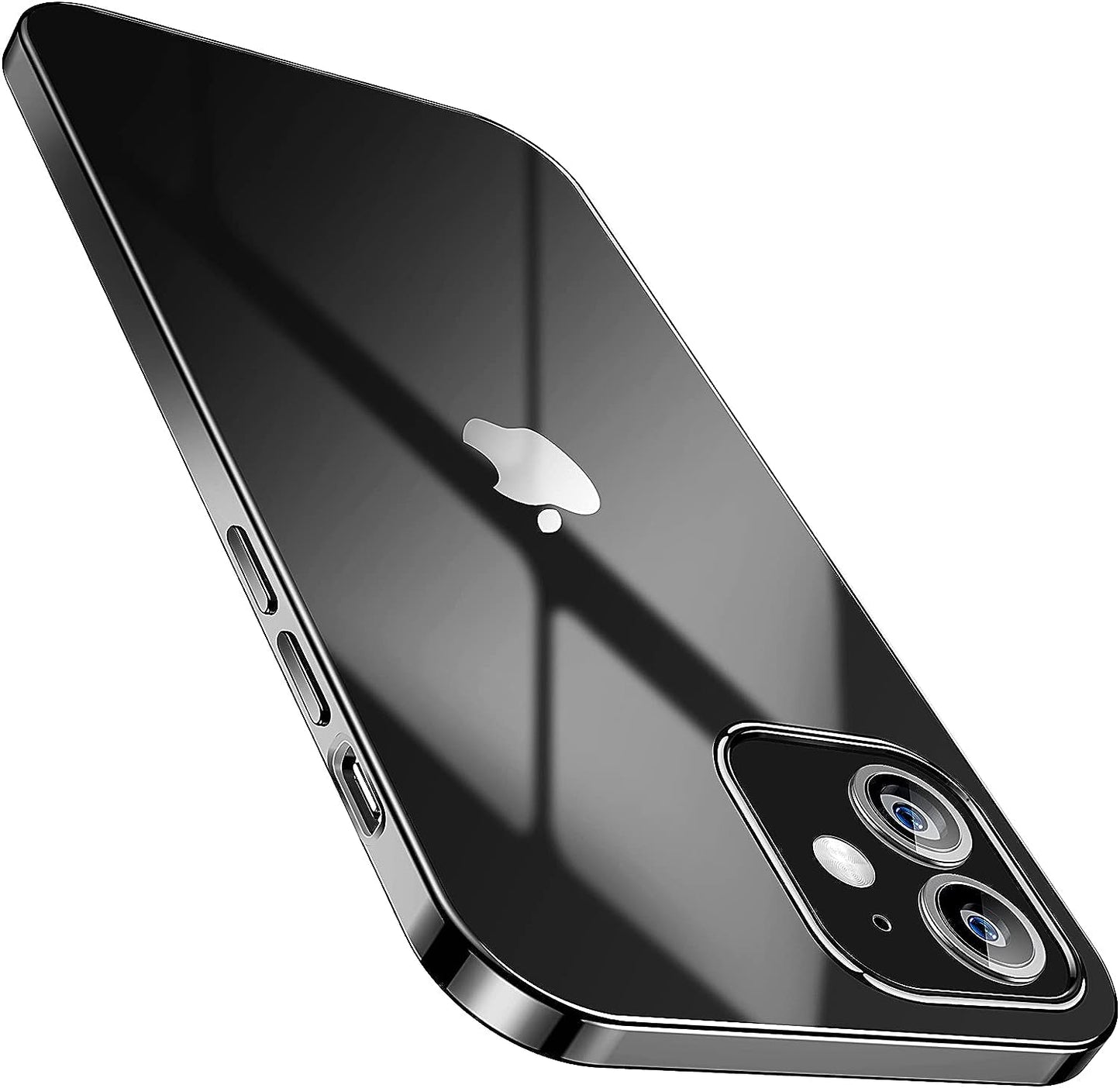 SMARTDEVIL Coque iPhone 12 Mini, Coque iPhone 12 Mini Transparente, AIR Cushion, Bumper Renforcé en TPU, Dos en PC, Protection Coin, Compatible con iPhone 12 Mini-Argent