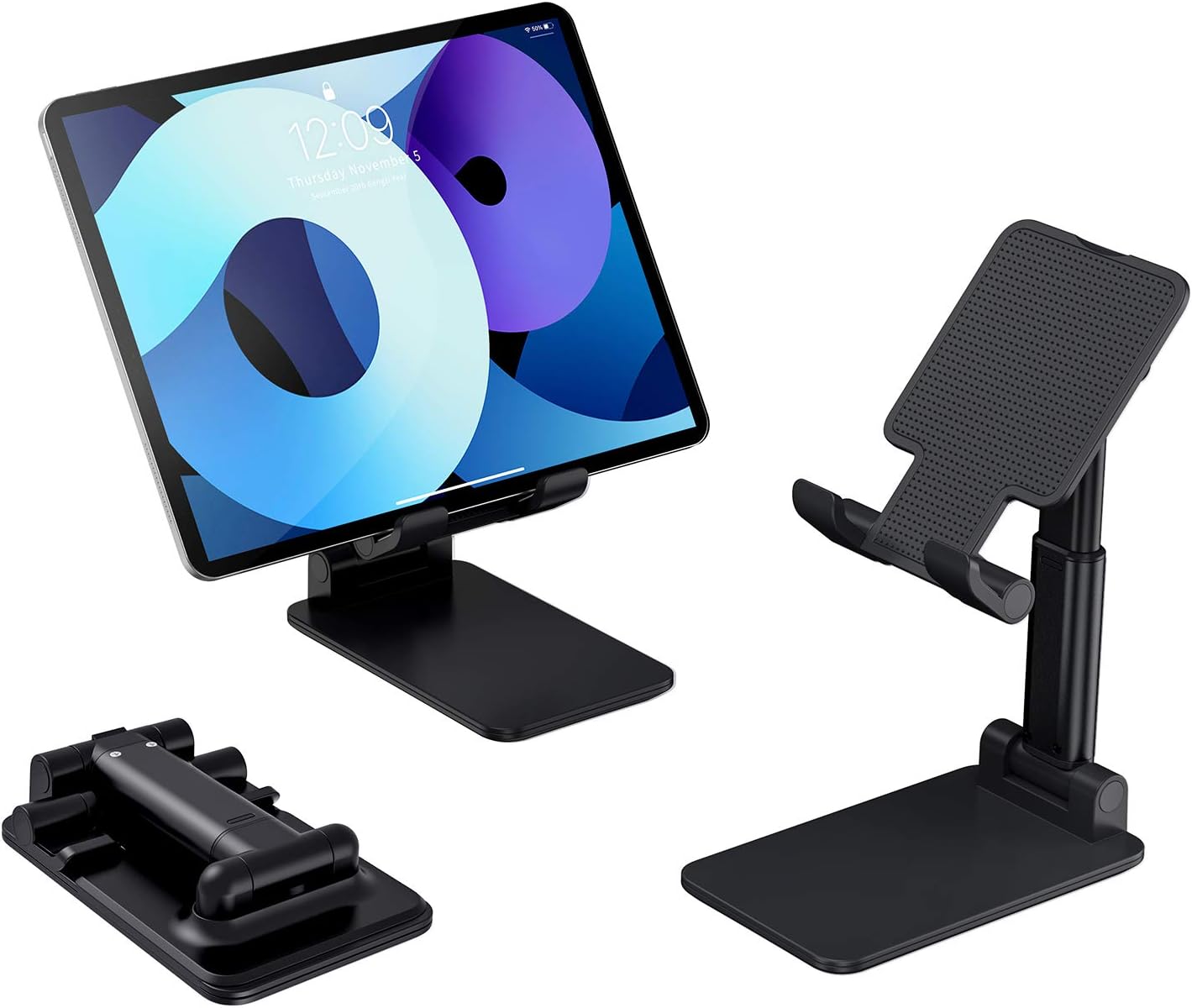 SmartDevil Soporte Tablet, Porta Tablet Teléfono Soporte Tablet Tavolo Regolabile Stand Dock para Dispositivo Compatto Estensibile, Para Smartphone, iPad Air, Samsung Galaxy, Kindle(4 a 12,9'')-Oxford Blu