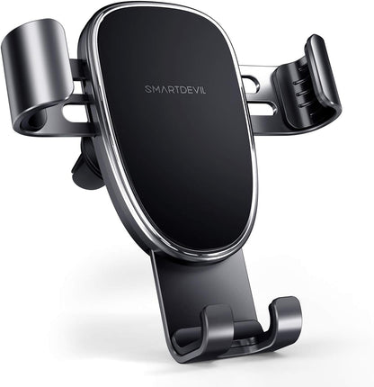 【Ultra Stable Generation】SmartDevil 4-in-1 Phone Holder for Car - Dashboard, Air Vent, Windshield or Desk Mount - Shakeproof Car Phone Mount Compatible with iPhone 14 Pro Max 13 12 11 XR Samsung Google and More, Black