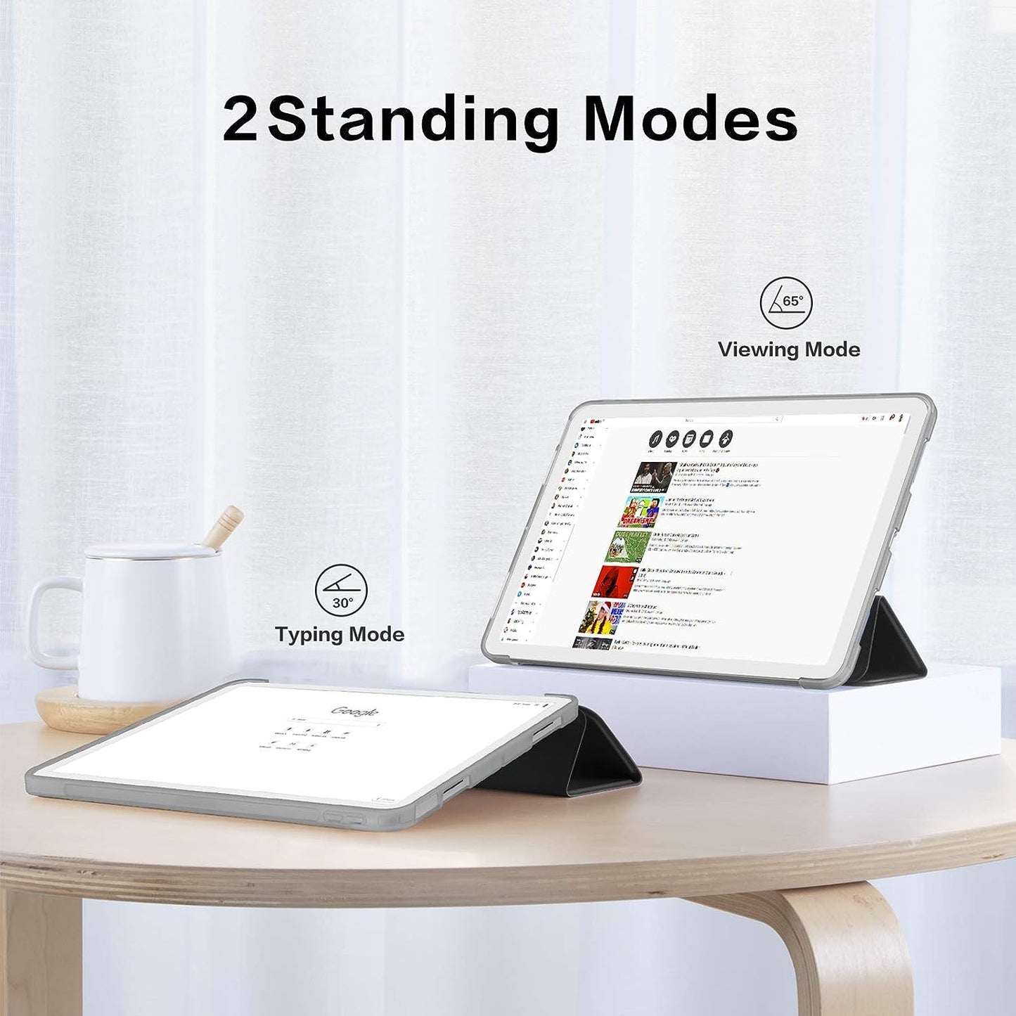 SMARTDEVIL Hülle für iPad Air 2020 mit Stifthalter und HD Displayschutz, Ständer Hülle für iPad Air 4 mit Auto Schlaf/Wach, Dünn Leicht 10.9" Hülle für iPad Air 4. Generation 2020, Schwarz