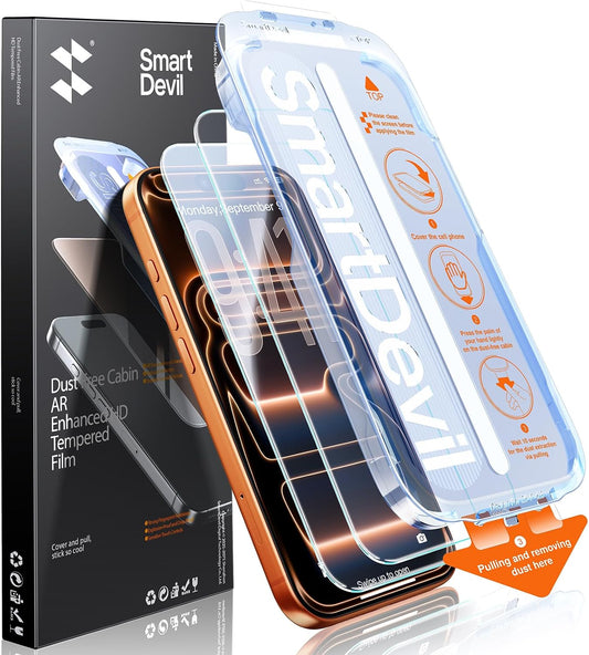 Ultra-Clear Screen Protector | iPhone 12-17 Series | OnePress Install (3 Pack)