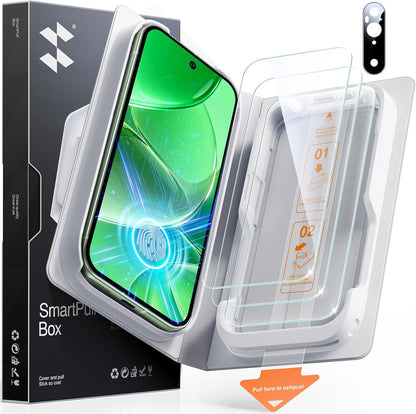 Ultra-Clear Screen Protector | Google Pixel 9-10 Series | Camera Lens Protector + SmartPull Box Install (3 Pack)