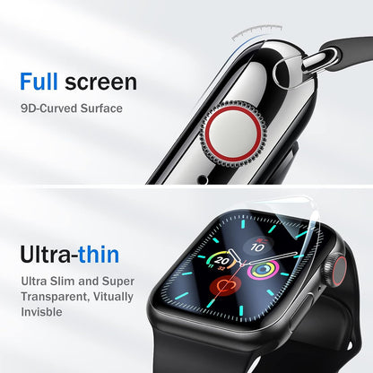 【6 Pack】SmartDevil Screen Protectors Compatible with Apple Watch Series 8 / Series 7 41mm, Ultra-thin Protective Film Bubble Free Anti-Scratch, HD Clear, Soft TPU Film for Apple Watch Series 6 5 4 SE 40mm