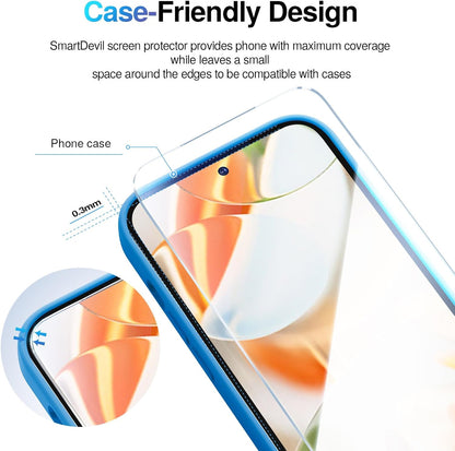 Ultra-Clear Screen Protector | Google Pixel 9-10 Series | Camera Lens Protector + SmartPull Box Install (3 Pack)