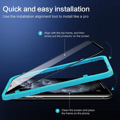 SMARTDEVIL Schutzfolie für iPhone 11 Pro Max and iPhone XS Max Anti-Spähen Gehärtetem Blickschutzfolie,[mit Installation Werkzeug] Schutzglas für iPhone 11 Pro Max/iPhone XS Max - 2 Stück