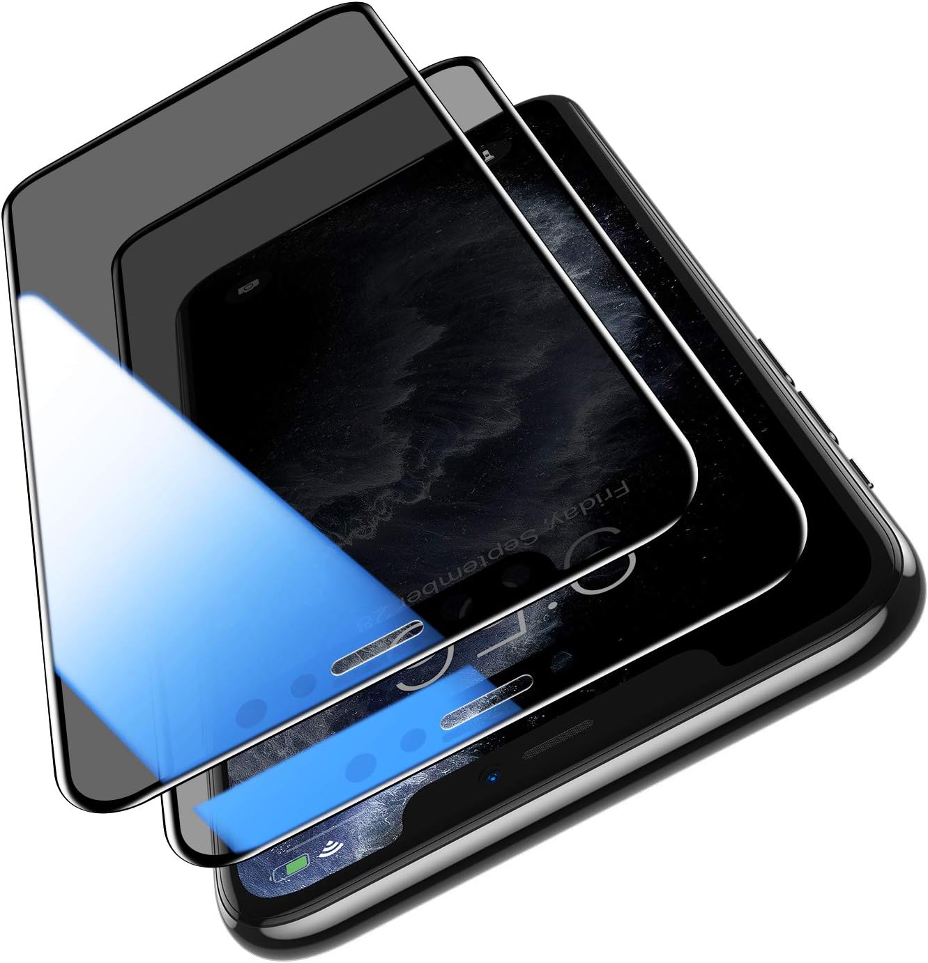 SMARTDEVIL Opaco Vetro Temperato Compatibile con iPhone 11 Pro Max/iPhone XS Max [Strumento per Una Facile Installazione], [Copertura Completa] Pellicola Vetro Temperato iPhone 11 Pro Max