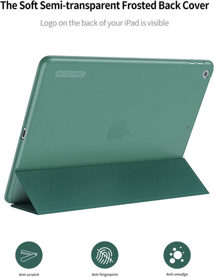 SMARTDEVIL Funda para iPad 10.2" 2020/2019 + Panzerglas, Dünn Leicht Stoßfeste Ständer Funda para iPad 8. Generación 2020/ Funda para iPad 7. Generación 2019 con Auto Schlaf/Wach - Verde