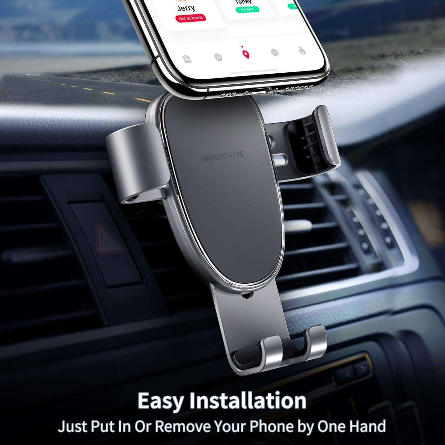 SmartDevil Car Phone Holder, Universal Dashboard Magnetic Phone Mount for Car (Gray)