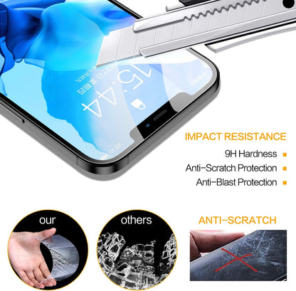 SMARTDEVIL para iPhone 12 Mini Funda protectora (5.4") [2 unidades], Hartglas Schutzfolie [9H Härte] [Anti-Ol] [Anti-Kratzen] Protector de pantalla de vidrio templado para iPhone 12 Mini