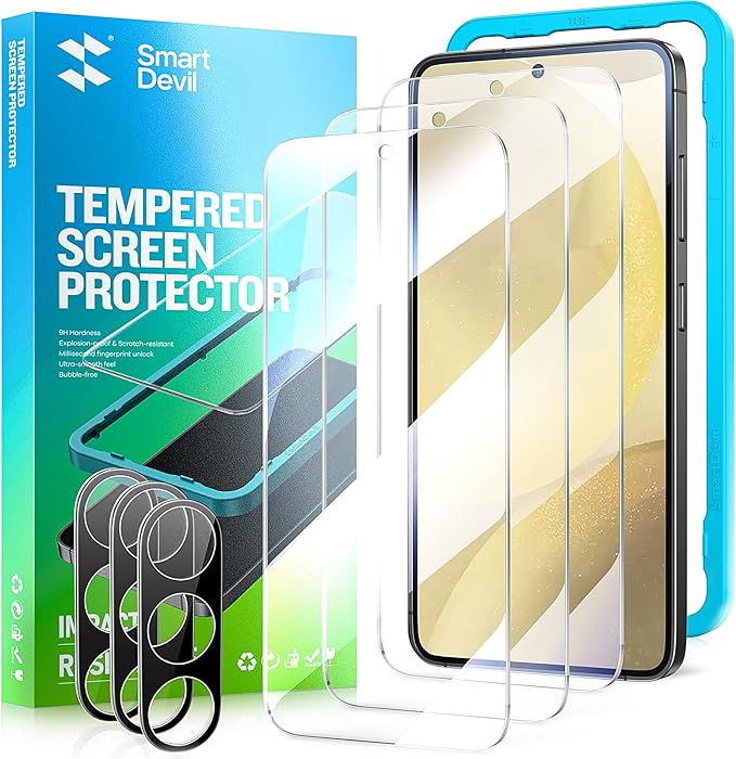 Smartdevil Screen Protector for Samsung (3 Pack)