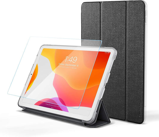 SMARTDEVIL Hülle für iPad Air 2020 mit Stifthalter und HD Displayschutz, Ständer Hülle für iPad Air 4 mit Auto Schlaf/Wach, Dünn Leicht 10.9" Hülle für iPad Air 4. Generation 2020, Schwarz
