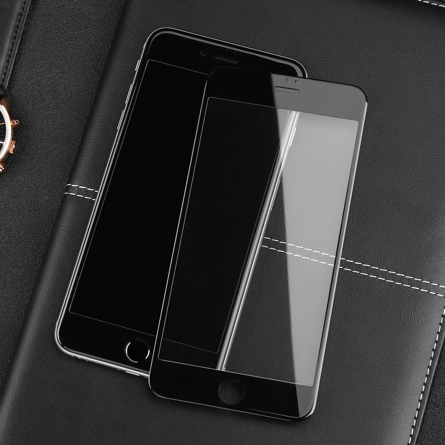 SMARTDEVIL Verre Trempé iPhone 7 Plus/8 Plus [Couvir l'écran Complèt][Kit Installation Offert] iPhone 7 Plus/8 Plus Film Protection écran,[Anti Rayures]-[Ultra Résistant] Dureté 9H Glass