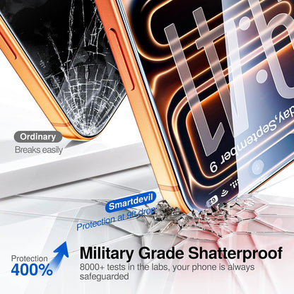 Privacy Screen Protector | iPhone 11-17 Series | OnePress Install (2 Pack)