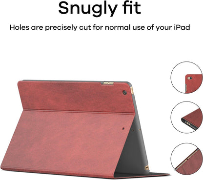 SmartDevil Hülle para iPad 5. Generation/Hülle para iPad 6. Generation, Dünn Leicht Hülle para iPad 9.7" 2017/2018 mit Auto Schlafen/Wachen, Schutzhülle para iPad 5 Gen/iPad 6 Gen mit Smart Cover Rot