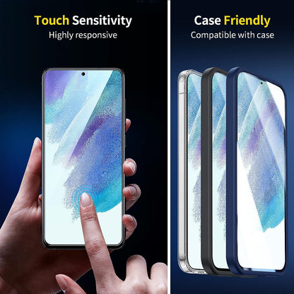 SMARTDEVIL Verre Trempé für Samsung Galaxy S21 FE 5G, 2 Stück Glasschutz, Glasschutz, Schutzfolie auf der Rückseite