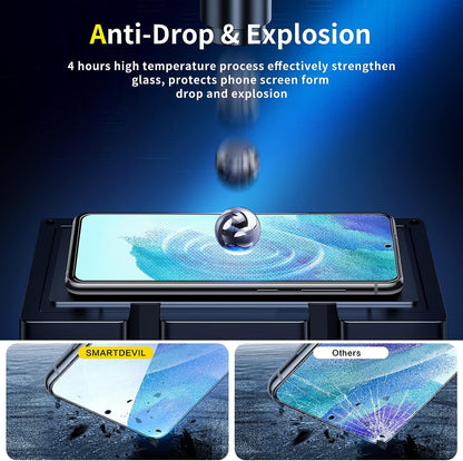 SMARTDEVIL Verre Trempé para Samsung Galaxy S21 FE 5G, 2 piezas protectoras de pantalla, protección de vidrio, película protectora de pantalla