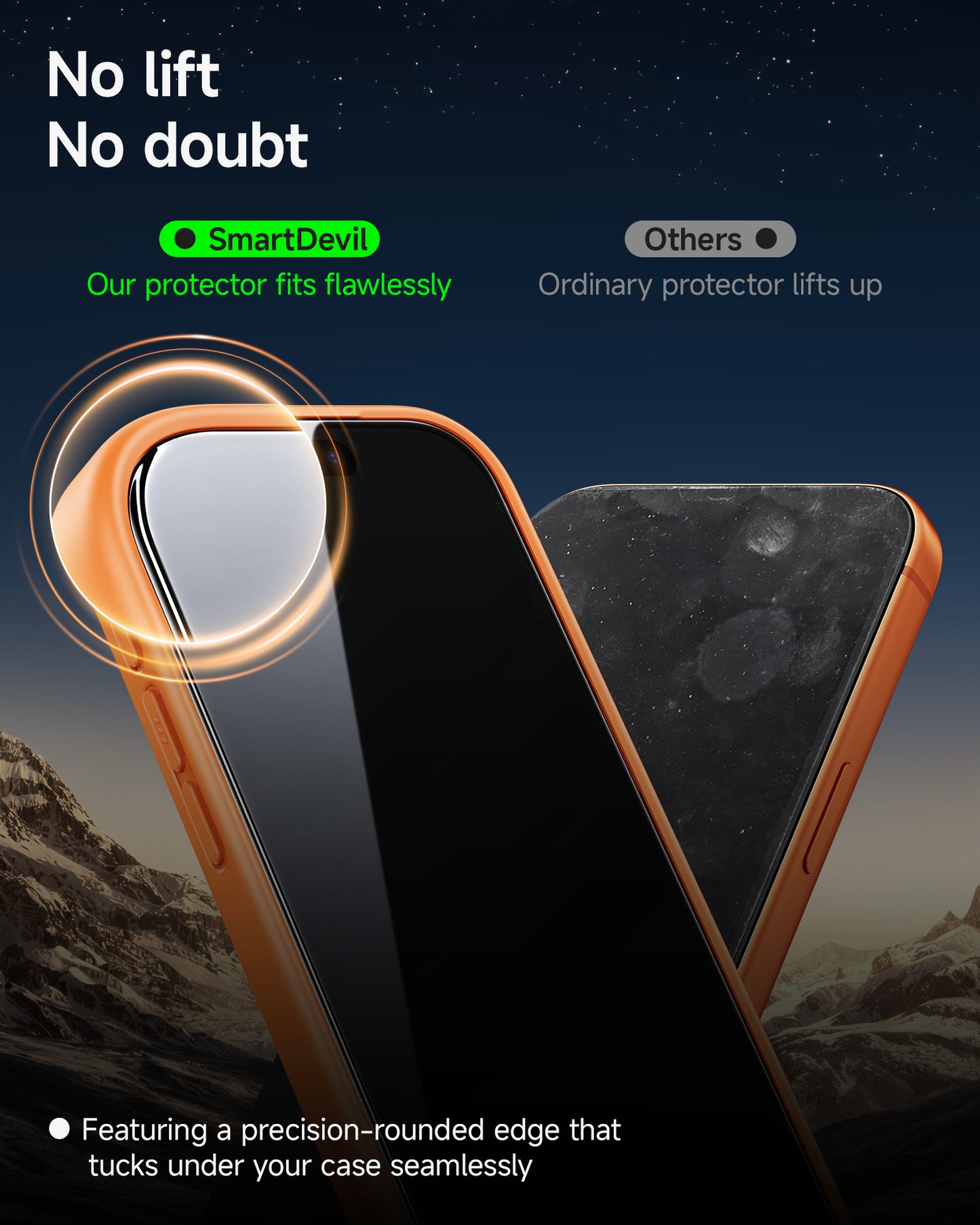 Ultra-Klarer Displayschutz für iPhone 11-17 Serie mit OnePress Installation + Kamera-Objektivschutz (3er-Pack)