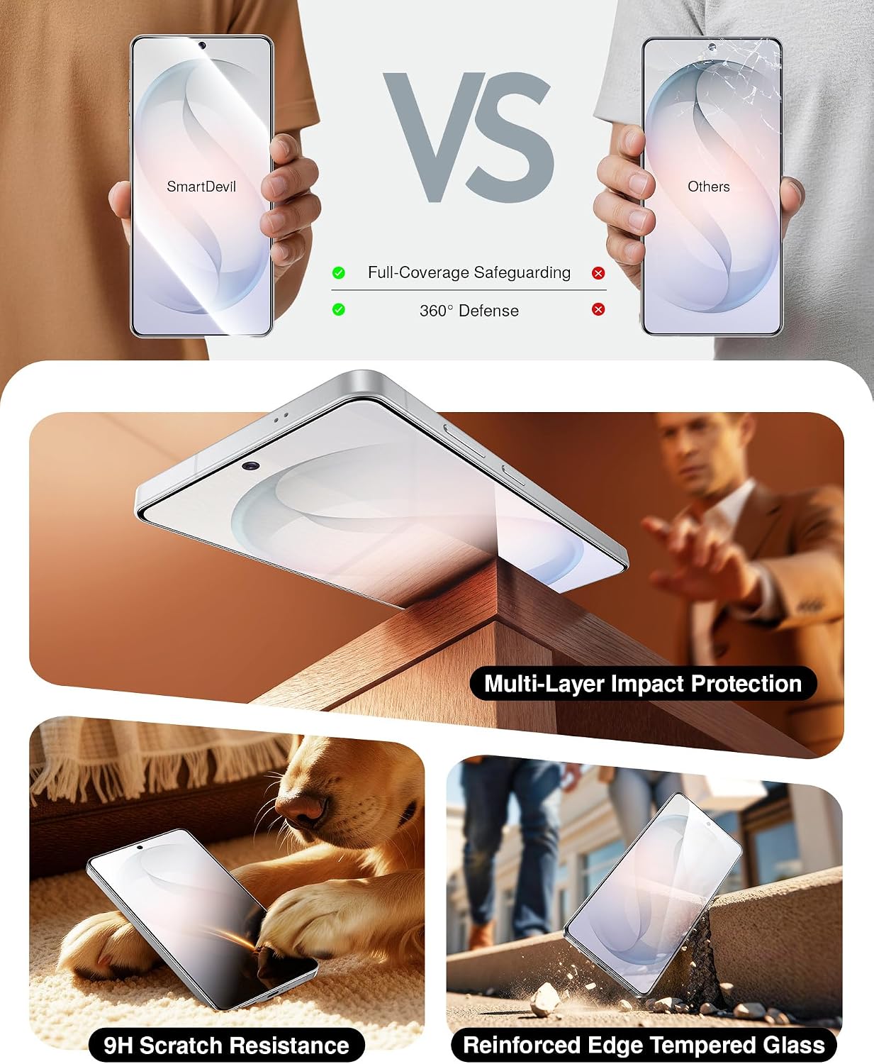 Ultra-Clear Screen Protector for Samsung Galaxy S24-S26 Ultra Series with SmartPull Box Install (3 Pack)
